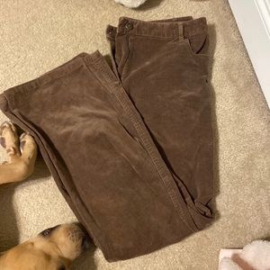 Brown corduroy pants